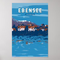 Ebensee Austria Viajes Arte Vintage