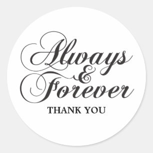 Ebony Siempre y para siempre Gracias Pegatinas