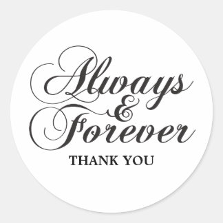 Ebony Siempre y para siempre Gracias Pegatinas