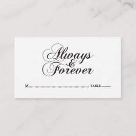 Ebony Siempre y para siempre tarjetas de plaza Bod