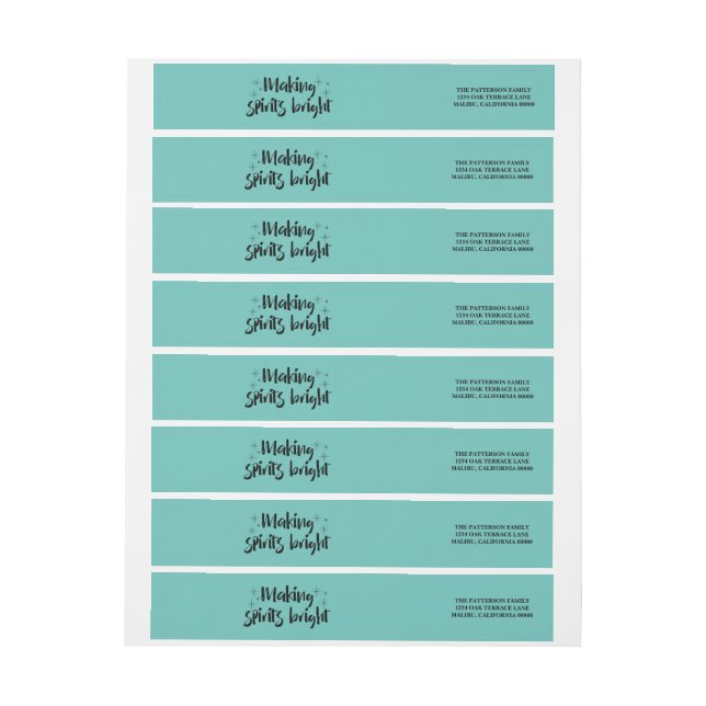 Ebony Starry Haciendo a los Espíritus Vacaciones B (hoja)