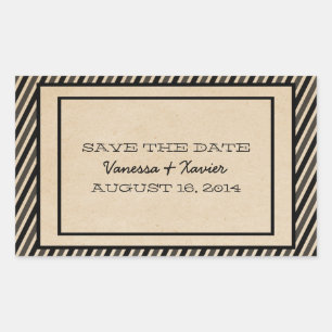 Ebony Trendy Stripes salva a los Pegatinas de cita