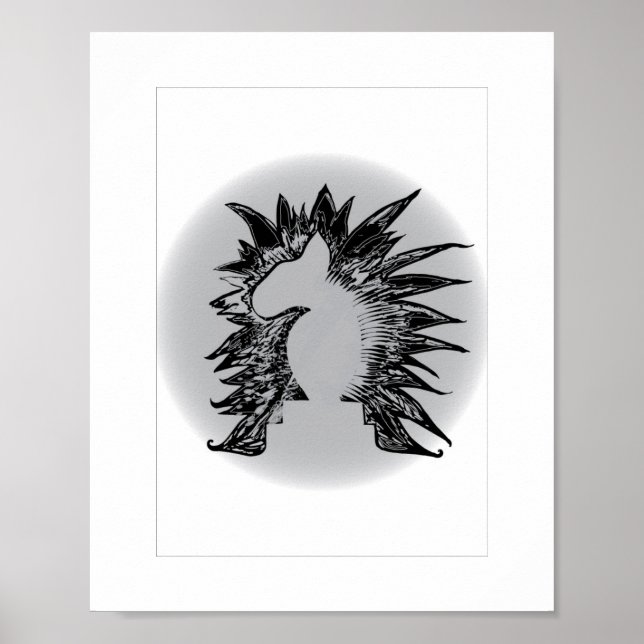 EBT ajedrez caballero moderno ilustracion de arte  (Frente)