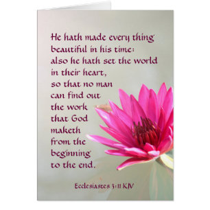 Ecclesiastes 3:11 Todo lo hermoso en su tiempo