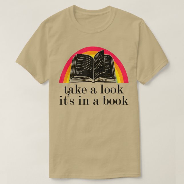 Echa un vistazo a un libro gracioso de la camiseta (Diseño del anverso)