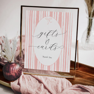 Eclectic Stripes Baby Shower Regalos y Tarjetas Ró