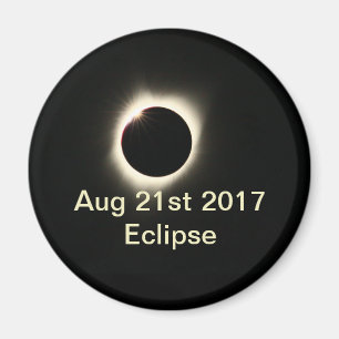 Eclipse de 2017 estándares, imán redondo de la