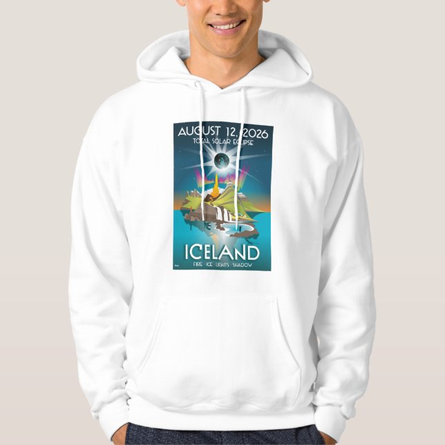 eclipse de Islandia 2026 - sudadera  (Anverso)