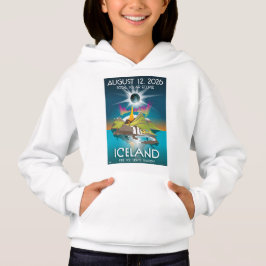 eclipse de Islandia 2026 - sudadera para niños