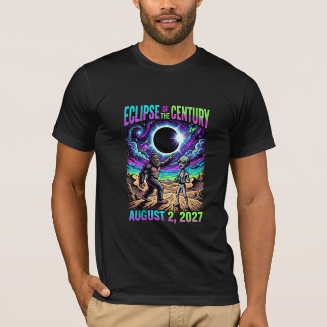 Eclipse Del Siglo 2 De Agosto De 2027 Camiseta (Anverso)