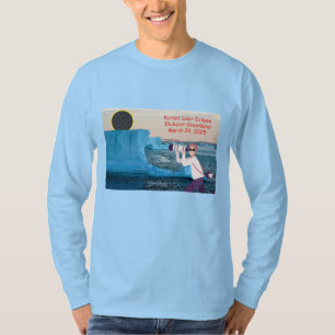 Eclipse Parcial En Camiseta Groenlandia
