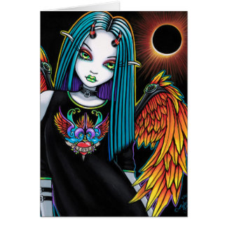 Eclipse poco ángel del diablo del arco iris