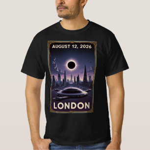 Eclipse Solar 2026 Londres Camiseta Grupo Steampun