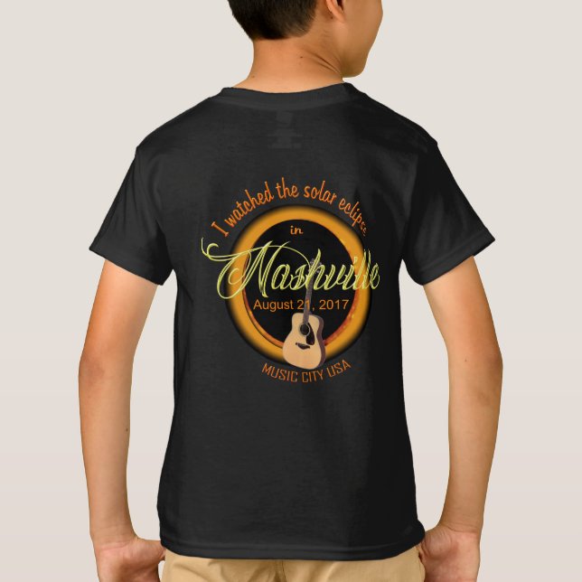 Eclipse solar camiseta de Nashville Kid (Reverso)