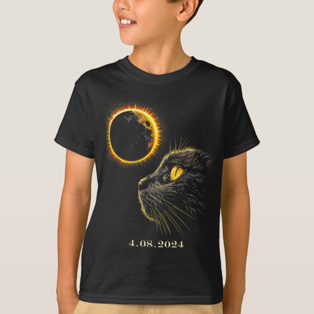 Eclipse solar de la camiseta 2024 Eclipse total 8  (Anverso)