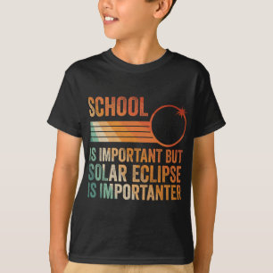 Eclipse solar de la escuela de la camiseta 2024