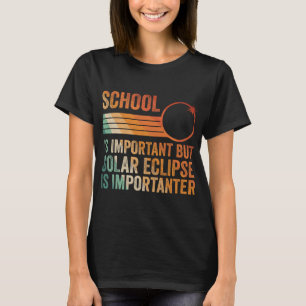 Eclipse solar de la escuela de la camiseta 2024