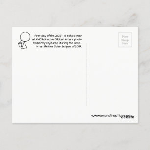 Eclipse solar de la postal de 2017