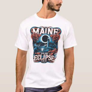Eclipse solar de Maine 3-29-2025 camiseta "DIRIGO"