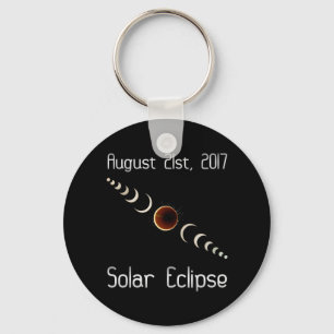 Eclipse solar llavero total del 21 de agosto de