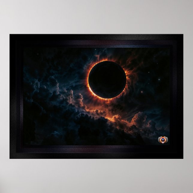 Eclipse solar que inspira arte Awe AI por Xzendor7 (Frente)