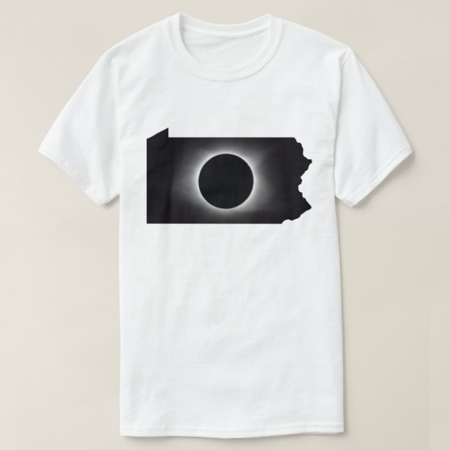 Eclipse solar total 2024 camiseta de Pennsylvania (Diseño del anverso)