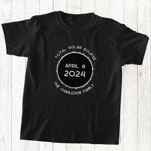 Eclipse solar total 2024 Camiseta personalizada
