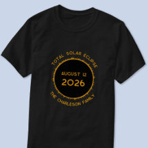 Eclipse solar total 2026 Camiseta personalizada