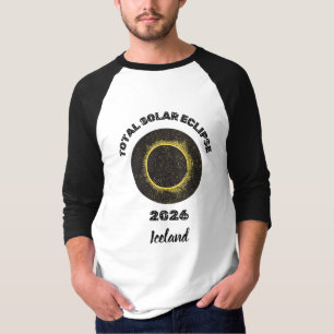 Eclipse Solar Total 2026 Camiseta Raglán Manga 3/4