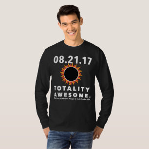 Eclipse solar total camiseta impresionante de la
