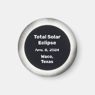Eclipse solar total de 2024 BW por imán de ubicaci