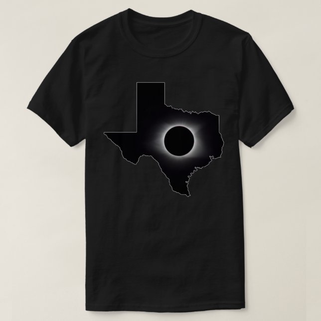 Eclipse solar total de 2024 camiseta de Texas (Diseño del anverso)