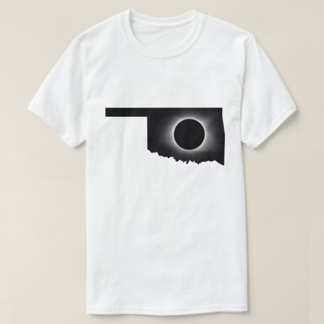 Eclipse solar total de 2024 camiseta Oklahoma (Diseño del anverso)