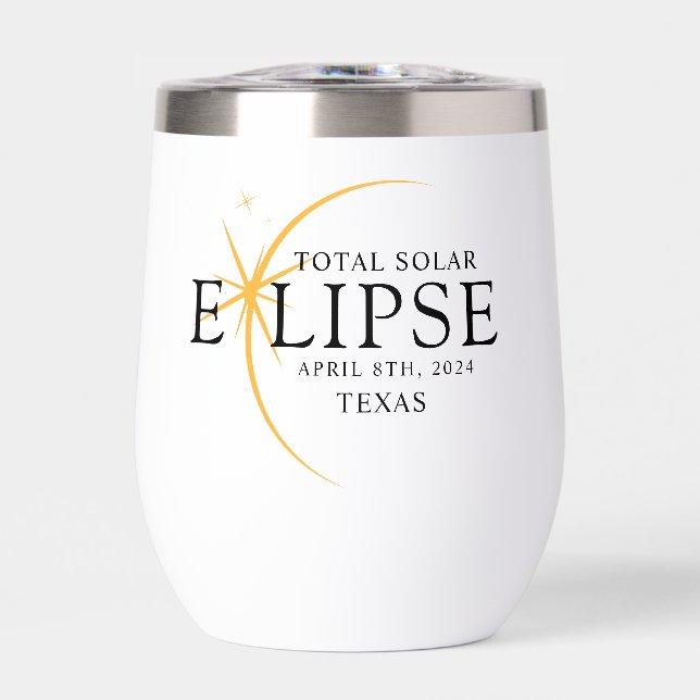 Eclipse solar total de 2024 Texas Black & Gold mod (Frente)