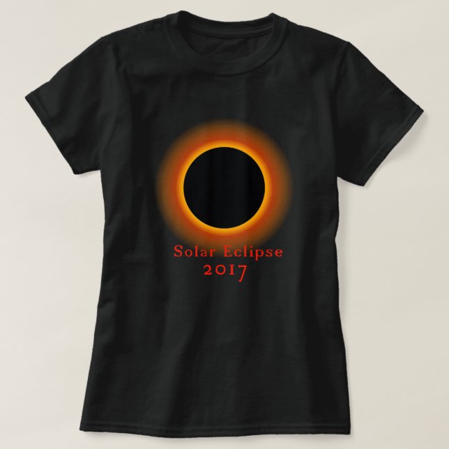 Eclipse solar total de camiseta 2017 (Diseño del anverso)