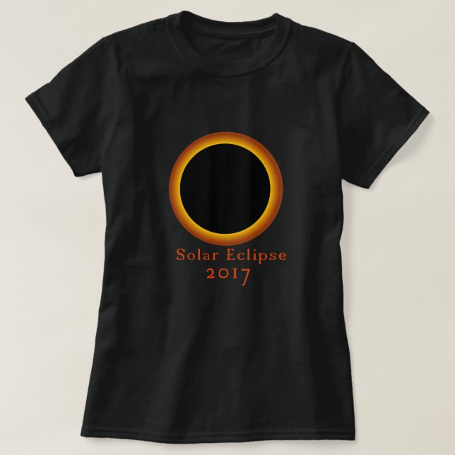 Eclipse solar total de camiseta 2017 (Diseño del anverso)
