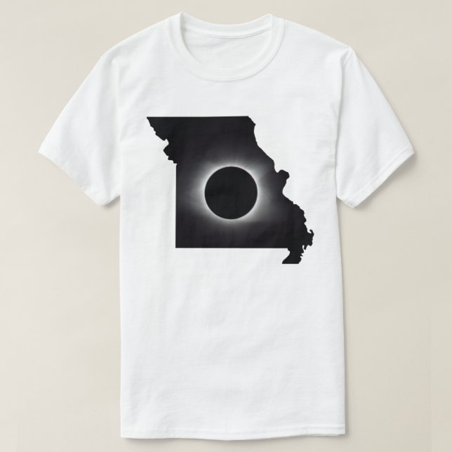 Eclipse solar total de camiseta de Missouri en 202 (Diseño del anverso)