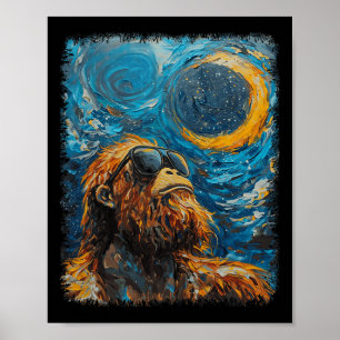 Eclipse solar total Estyl de arte nocturno Van Gog