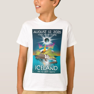 eclipse total de 2026 en Islandia - Camiseta