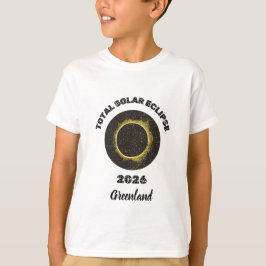 Eclipse Total de Sol 2026 Camiseta Infantil de Tot