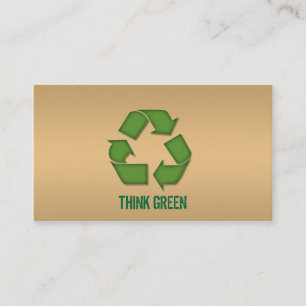 Eco amistoso recicla la tarjeta de visita