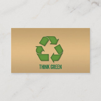 Eco amistoso recicla la tarjeta de visita