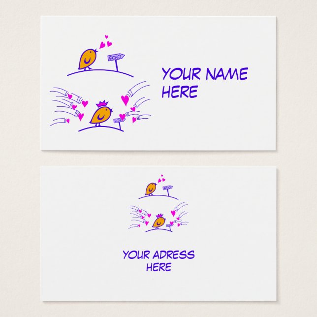 ECO AMOR - Comic Birds Tweetlercools 3 (Anverso y reverso)