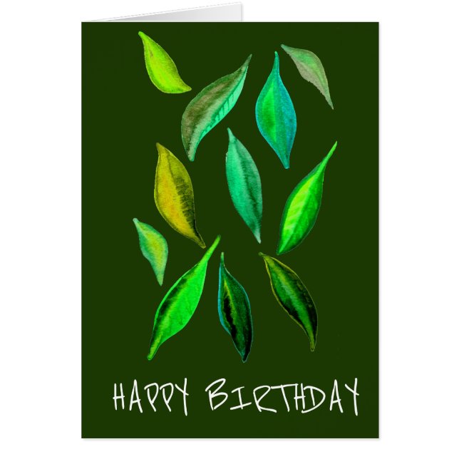 Eco cumpleaños Verde deja medio ambiente (Frente)