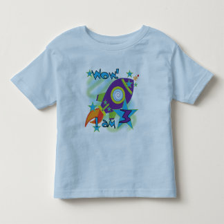 Eco de cohetes camisetas de tercer cumpleaños y re