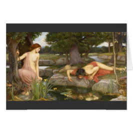 Eco de pintura pre-Raphaelite y Narciso