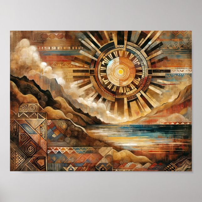 Ecos ancestrales: Tapiz de arte filipino (Frente)