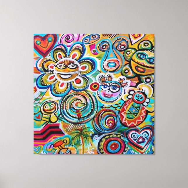 Ecos de Taino y Vejigantes - Arte de Galina Can (Anverso)