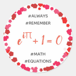 Ecuación matemática - Pegatina docente/estudiante