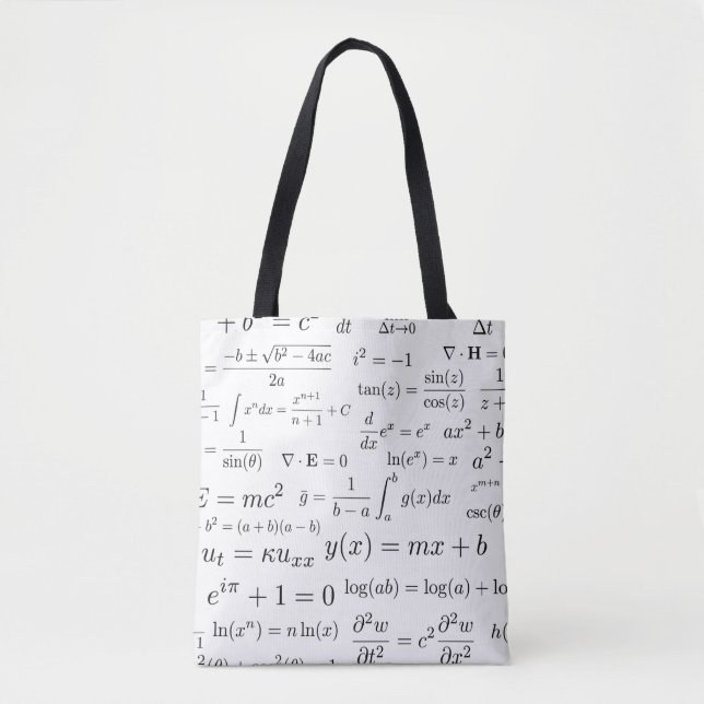 Ecuaciones de la bolsa de asas de la matemáticas y (Anverso)